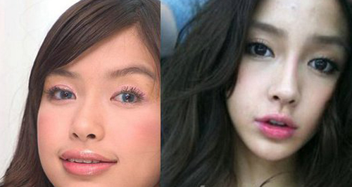 angelababy整容前后照片