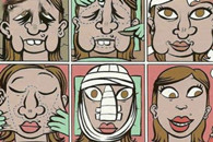 娶了 整形成功的美女 孩子伤不起。