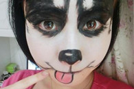 妹子化妆技术一流秒变哈士奇。