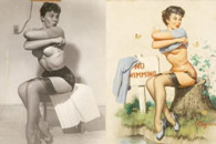 在40年代 还没有PS时 画师的画工真的很重要!