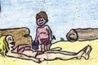 内涵图片：沙滩啪啪新技能 真是无法直视 屌丝赶紧get!