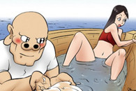 邪恶漫画：色系军团 磨蹭的理由 竟然连过路的船只都没有!