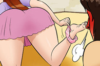 邪恶漫画 纸牌游戏 输了脱衣服。