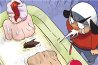 邪恶漫画大全：喝吧 喝完就能看见啦！