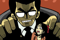 邪恶漫画：霸道总裁X美女 TMD敢打我！