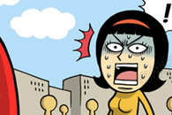 邪恶漫画：遭遇严重交通事故后有了特异功能。