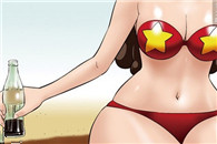 邪恶漫画大全：海滩可乐瓶