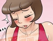 动漫美女漫画邪漫:拳击家中练习