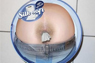 邪恶图片：挺恶心的厕所抽纸！