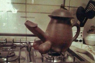 新买的陶瓷壶 老婆说很好用！