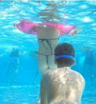 每次游泳我都必须要戴潜水镜去！