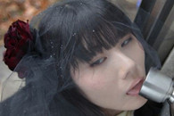 养眼美女：性感美女舔门把手写真图片诱惑!