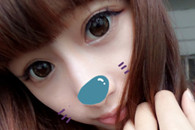 萌妹纸来爆照 圆圆的大眼睛 水汪汪。