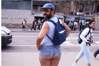 养眼图片：大屁屁女生的烦恼！