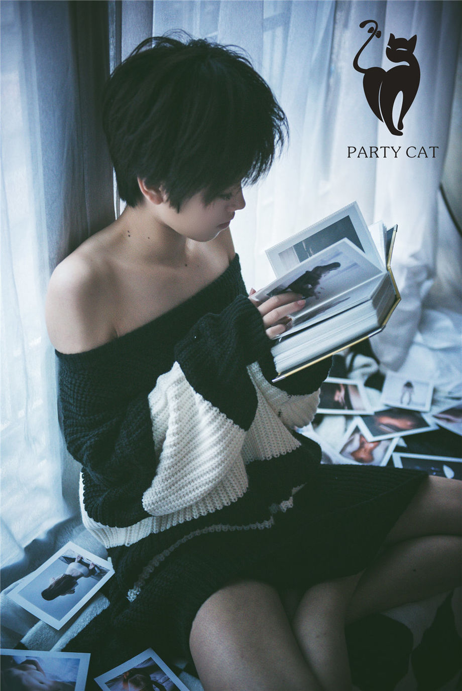 PartyCat轰趴猫 清纯美女苏小暖性感网袜人体艺术私拍照片