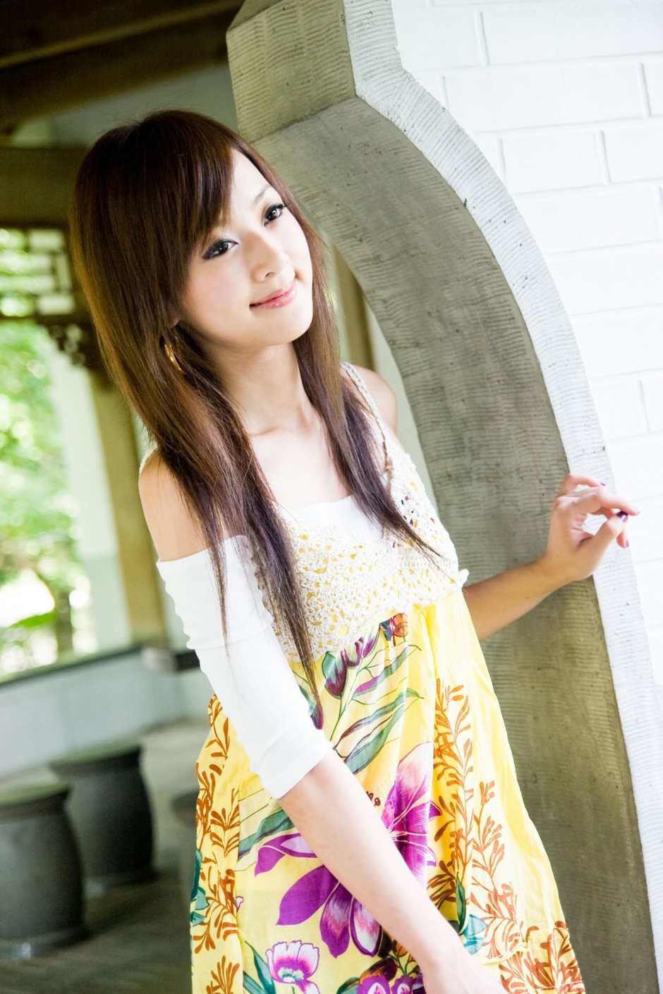 清纯美女果子MM公园唯美写真集