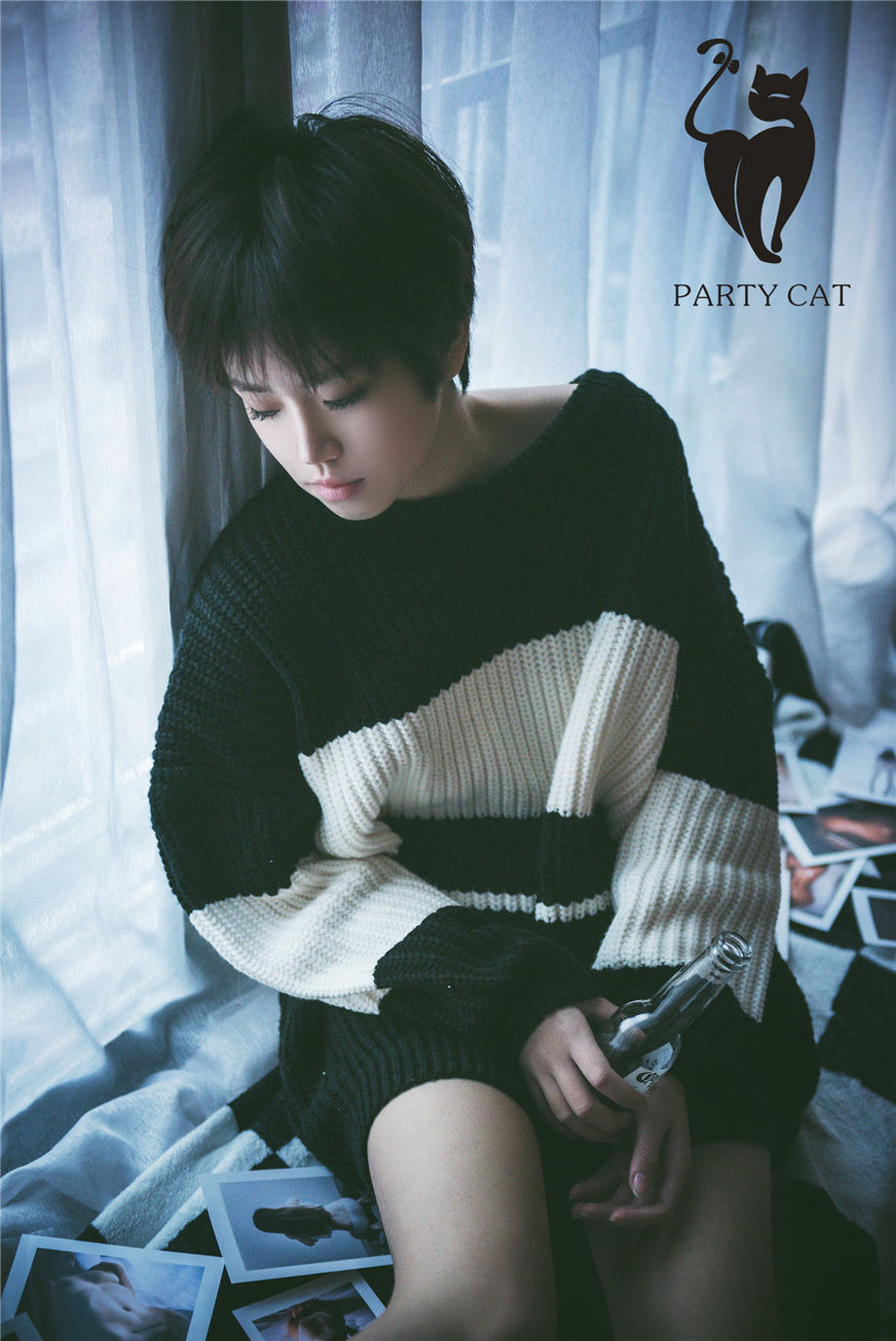 PartyCat轰趴猫 清纯美女苏小暖性感网袜人体艺术私拍照片