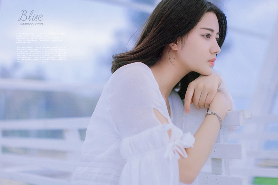 仙气飘飘白裙美女清纯脱俗养眼写真图片