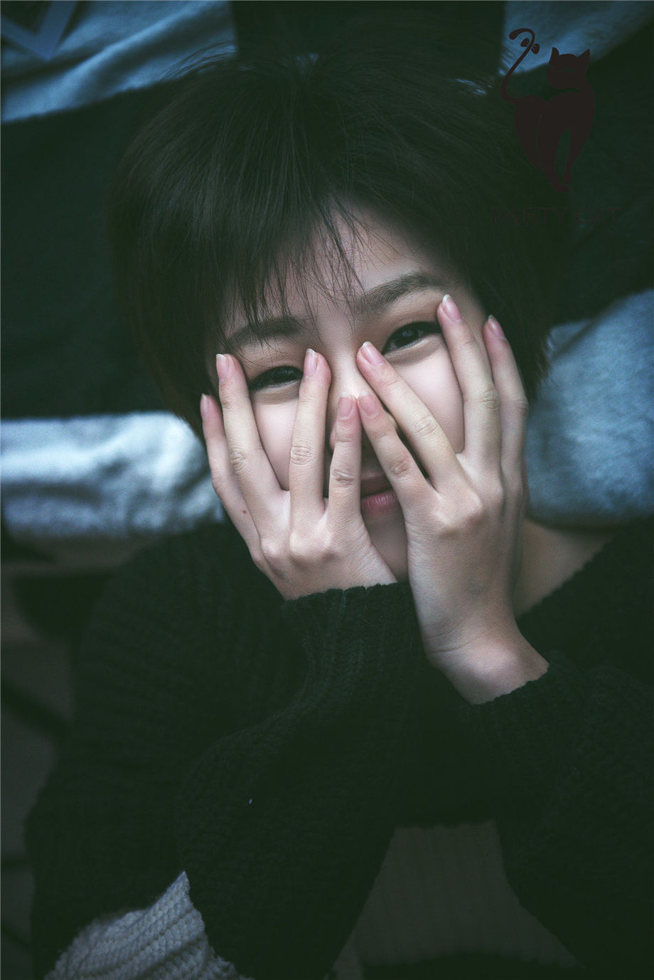 PartyCat轰趴猫 清纯美女苏小暖性感网袜人体艺术私拍照片