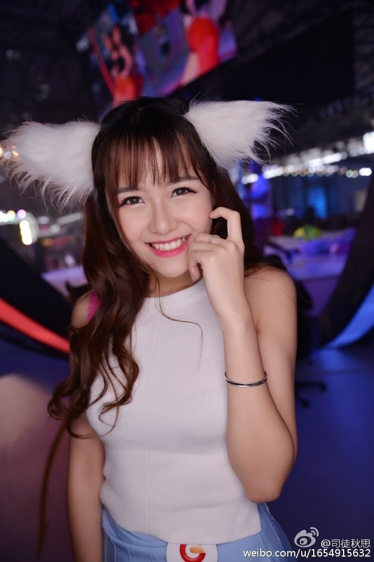 游戏展览美女司徒秋思微博美图合辑