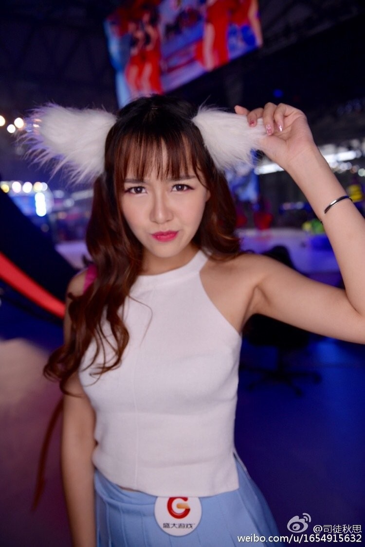 游戏展览美女司徒秋思微博美图合辑