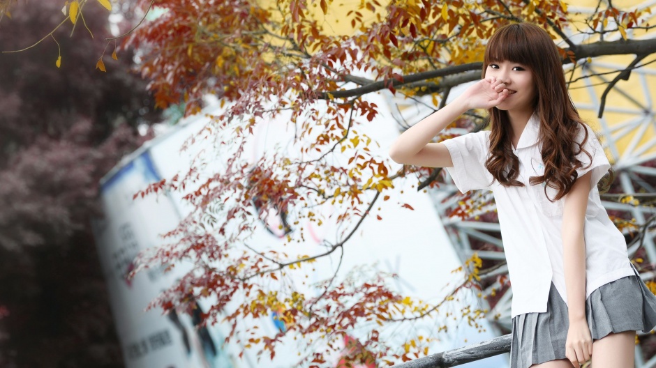 清纯萝莉妹子Aries户外甜美可爱写真集