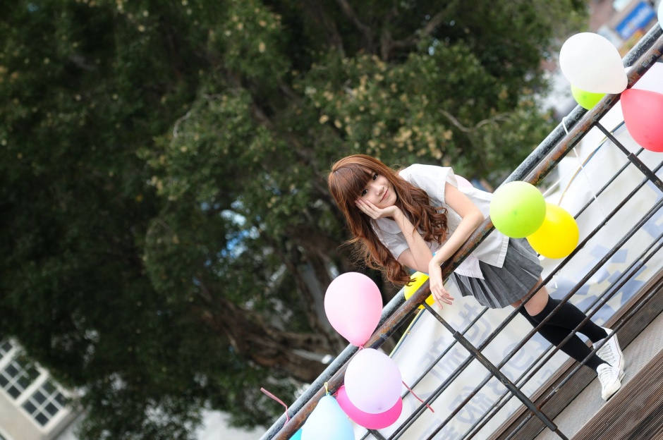 清纯萝莉妹子Aries户外甜美可爱写真集