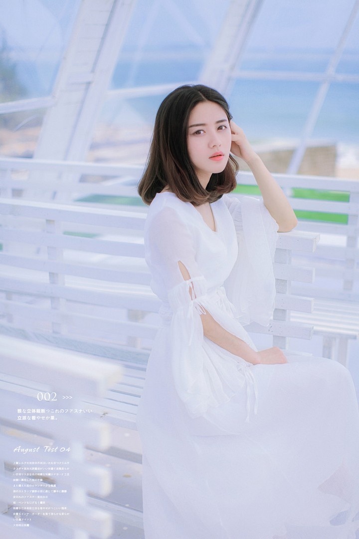 仙气飘飘白裙美女清纯脱俗养眼写真图片