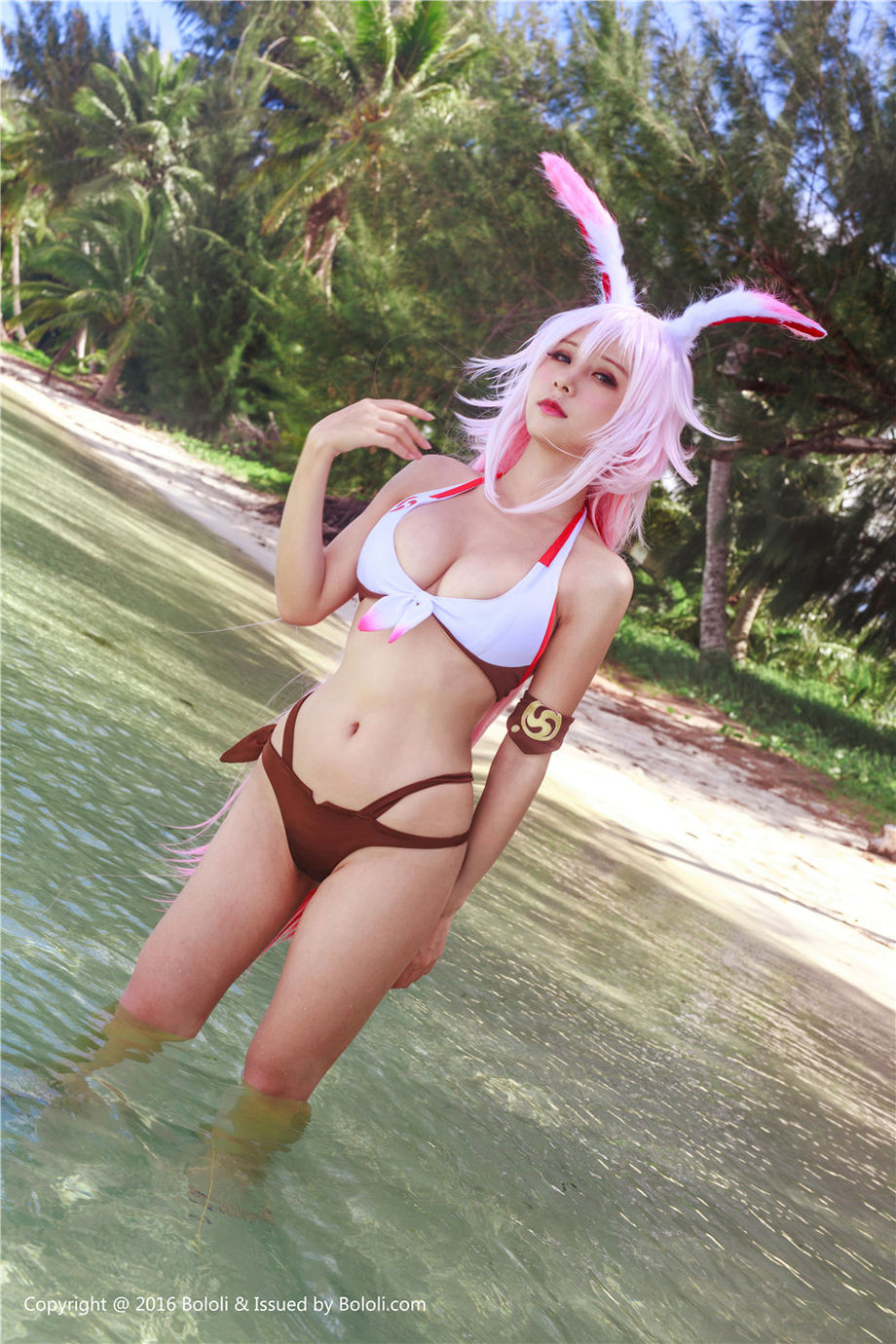 BoLoli波萝社 童颜巨乳美女夏美酱八重樱cosplay写真照片