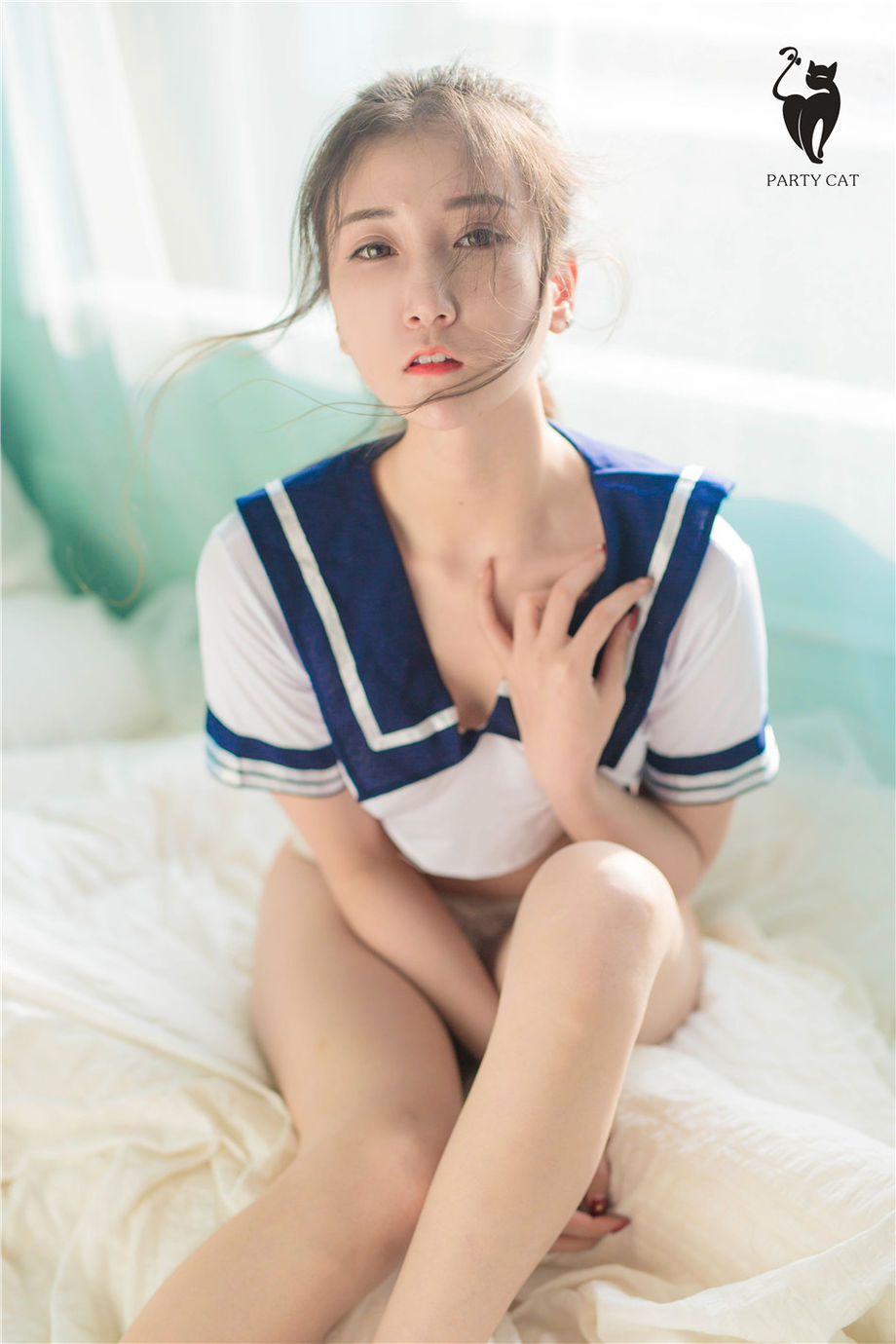 PartyCat轰趴猫 嫩白美臀美少女学生妹捆绑写真图片大全