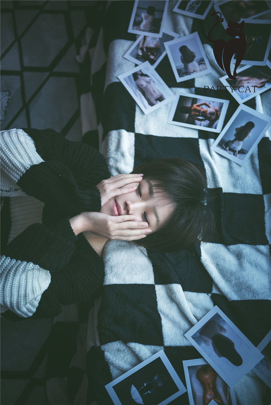 PartyCat轰趴猫 清纯美女苏小暖性感网袜人体艺术私拍照片