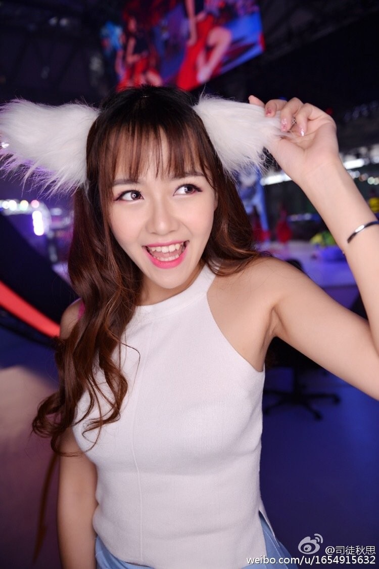 游戏展览美女司徒秋思微博美图合辑